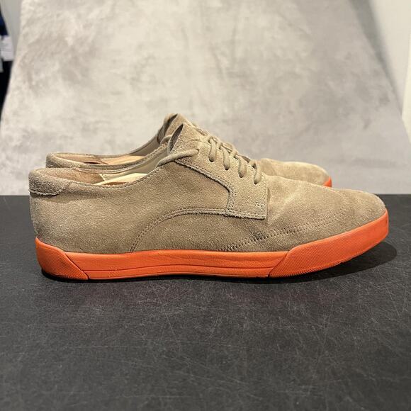 Cole Haan Air Jasper Shoes Mens 10 Tan Suede Oxford Orange Sole Casual Low Top main image 9